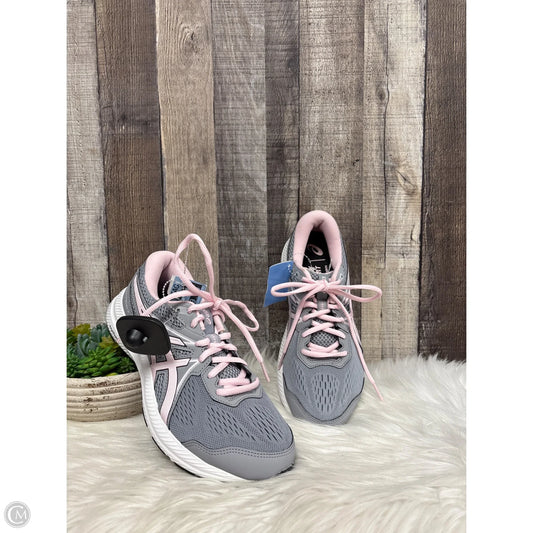 Shoes Athletic By Asics In Grey & Pink, Size: 7.5