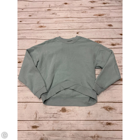 Athletic Sweatshirt Crewneck By Calvin Klein In Teal, Size: Xs
