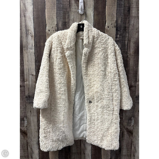 Coat Faux Fur & Sherpa By Silence And Noise In Beige, Size: M