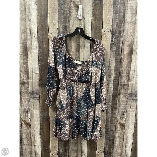 Dress Casual Short By A Beautiful Soul In Multi-colored, Size: 1x
