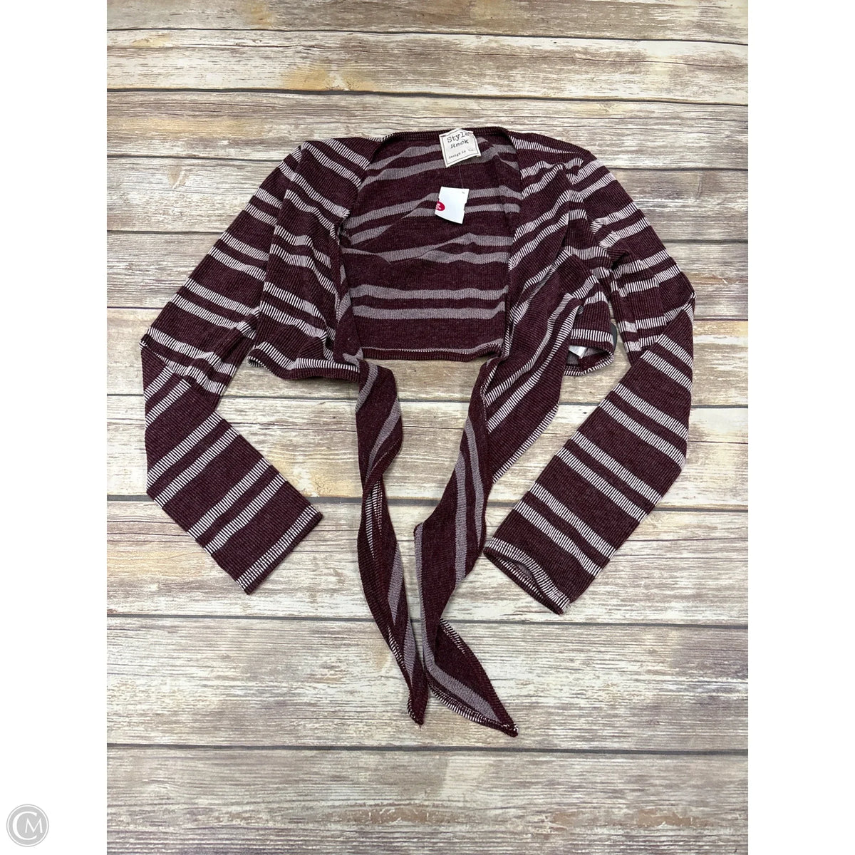 Cardigan By Cme In Striped Pattern, Size: L