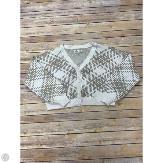 Sweater Cardigan By Hollister In Tan, Size: M