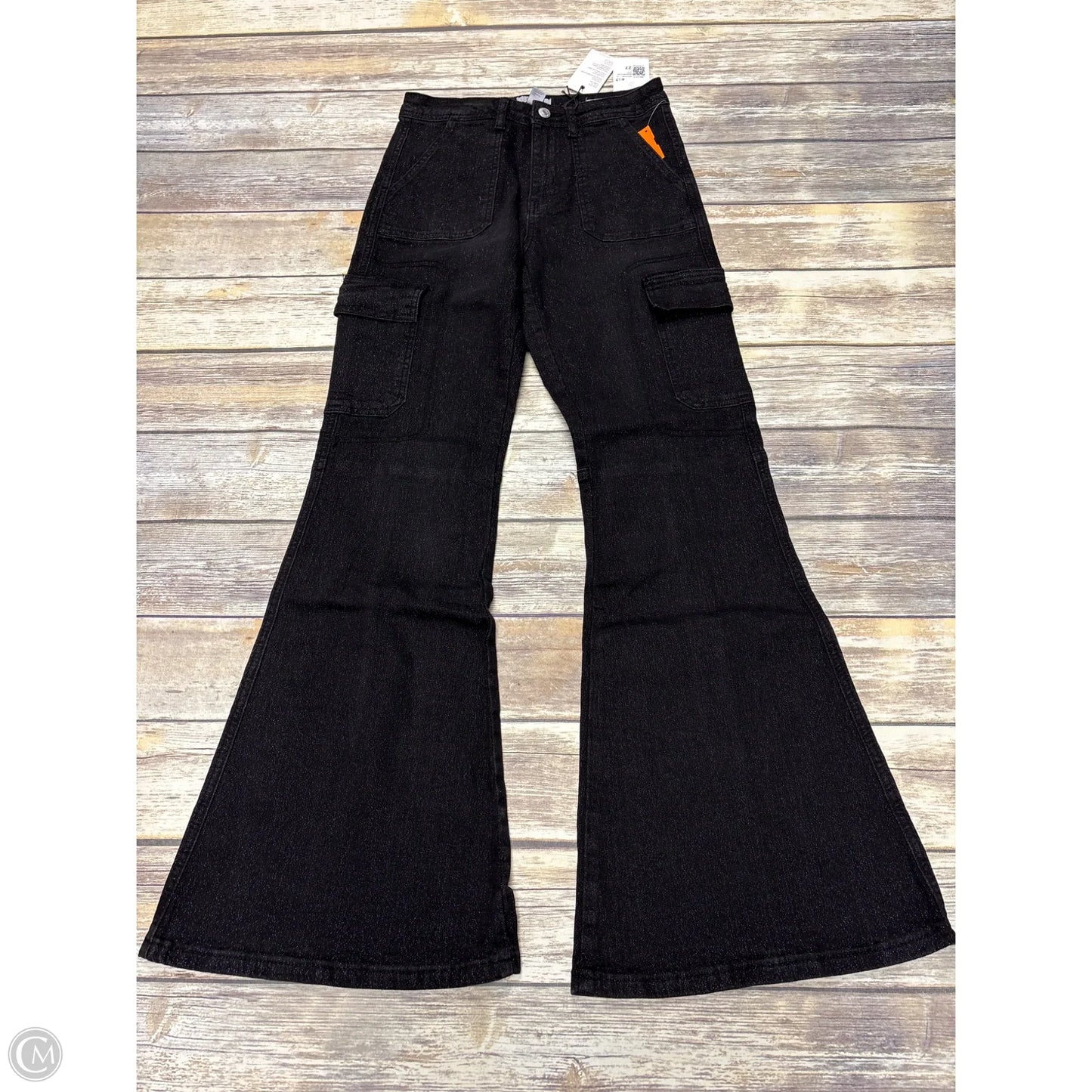 Jeans Flared By Forever 21 In Black, Size: 4