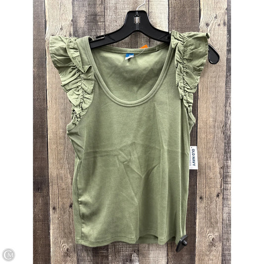 Top Sleeveless By Old Navy In Green, Size: M