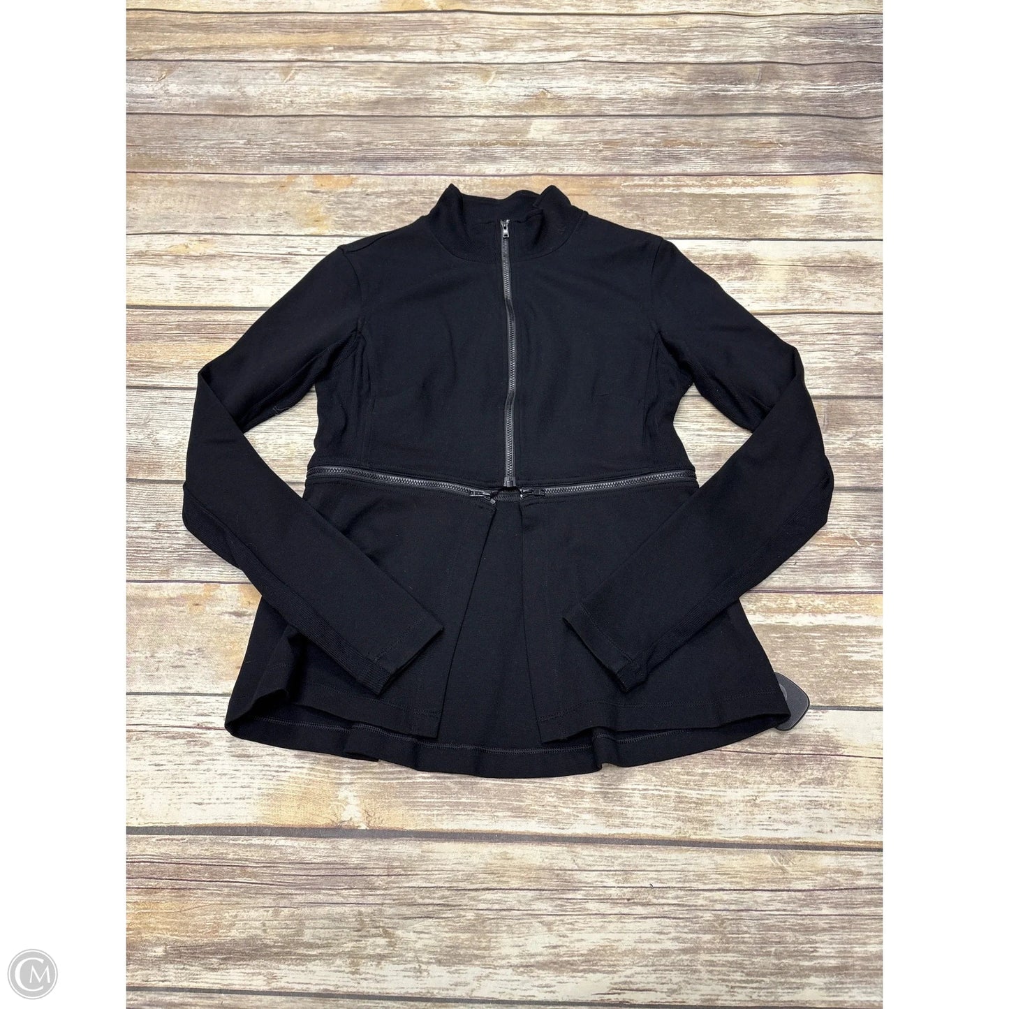 Athletic Jacket By Cabi In Black, Size: S