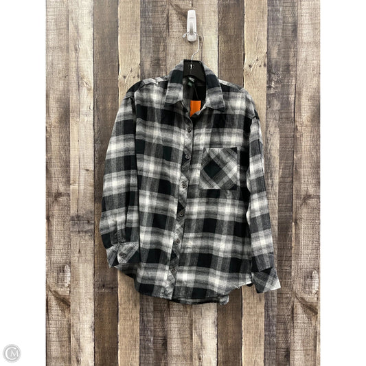 Top Long Sleeve By Wild Fable In Plaid Pattern, Size: S