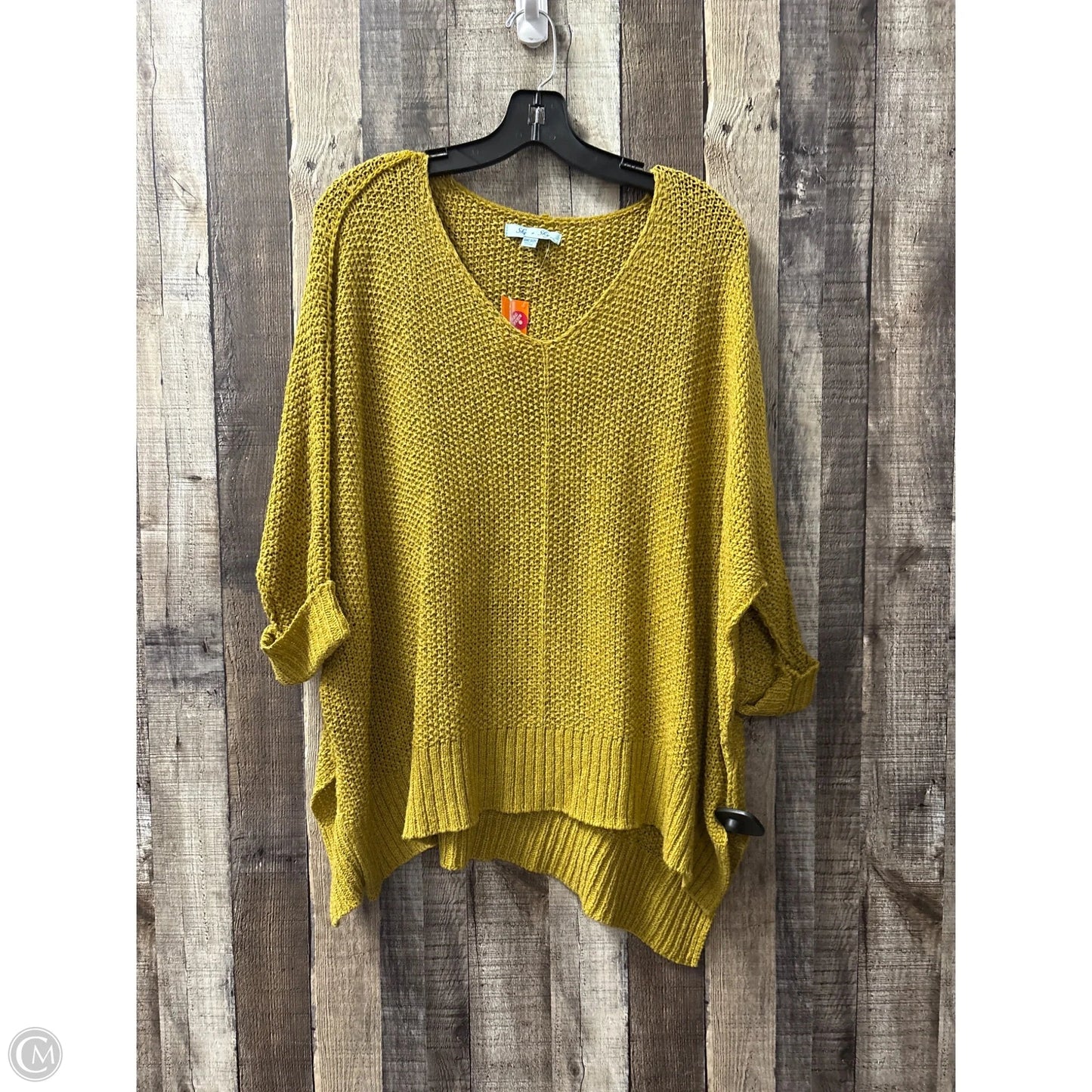 Sweater By She + Sky In Gold, Size: Osfm
