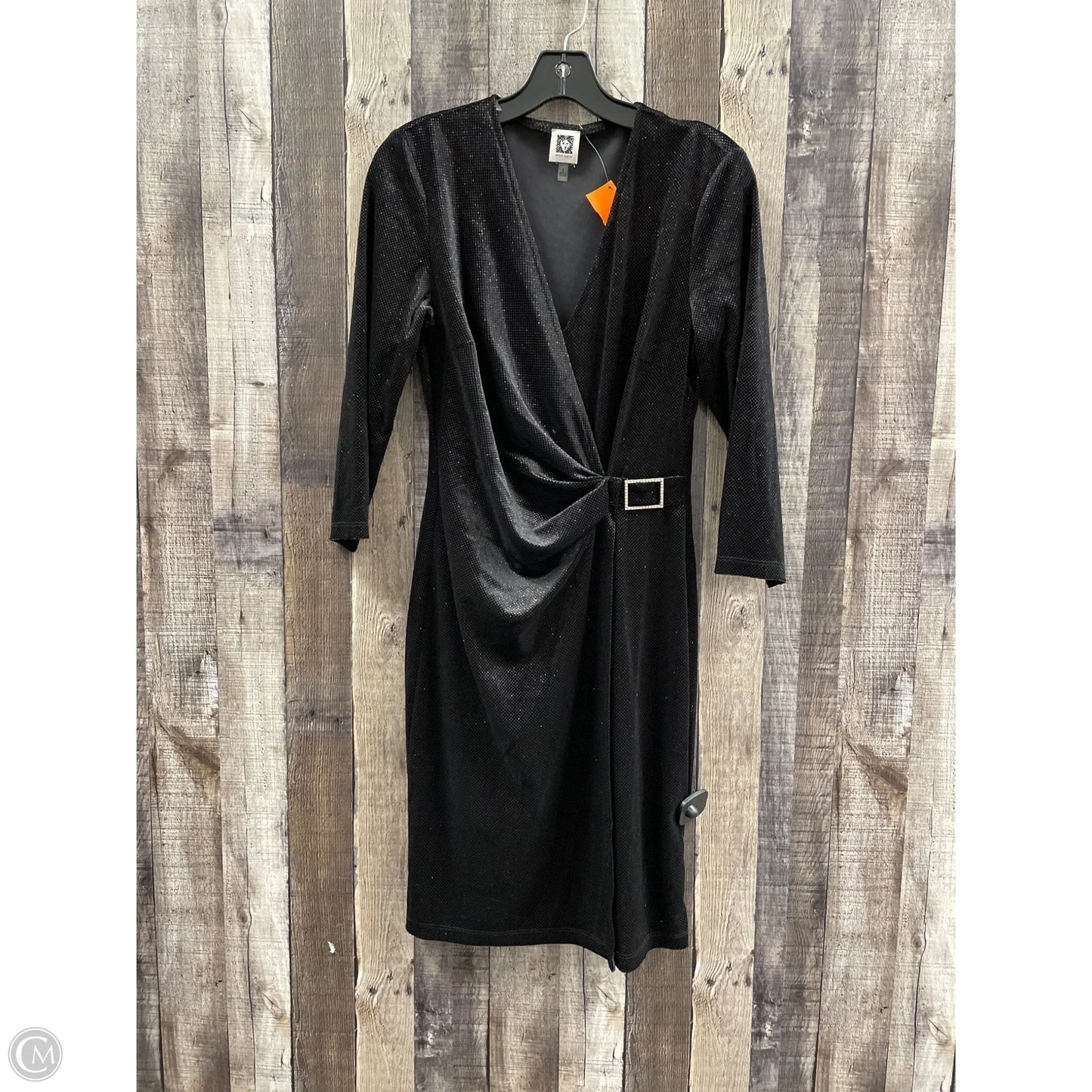 Dress Party Midi By Anne Klein In Black, Size: 6