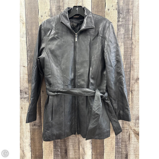 Coat Leather By Wilsons Leather In Black, Size: M