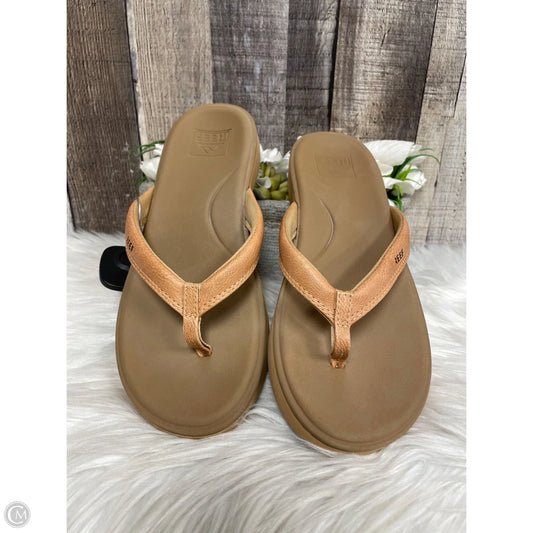 Sandals Flip Flops By Reef In Brown, Size: 7