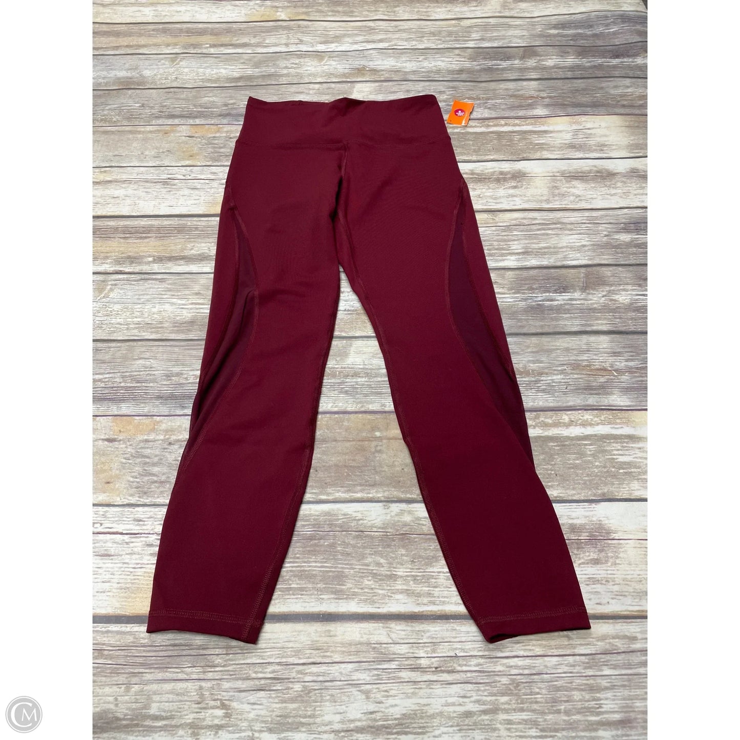 Athletic Leggings By Old Navy In Red, Size: M