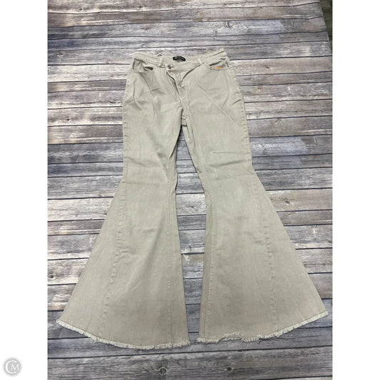 Jeans Flared By Versona In Tan, Size: 8