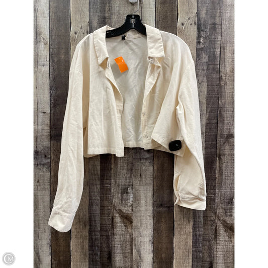 Top Long Sleeve By Divided In Cream, Size: L