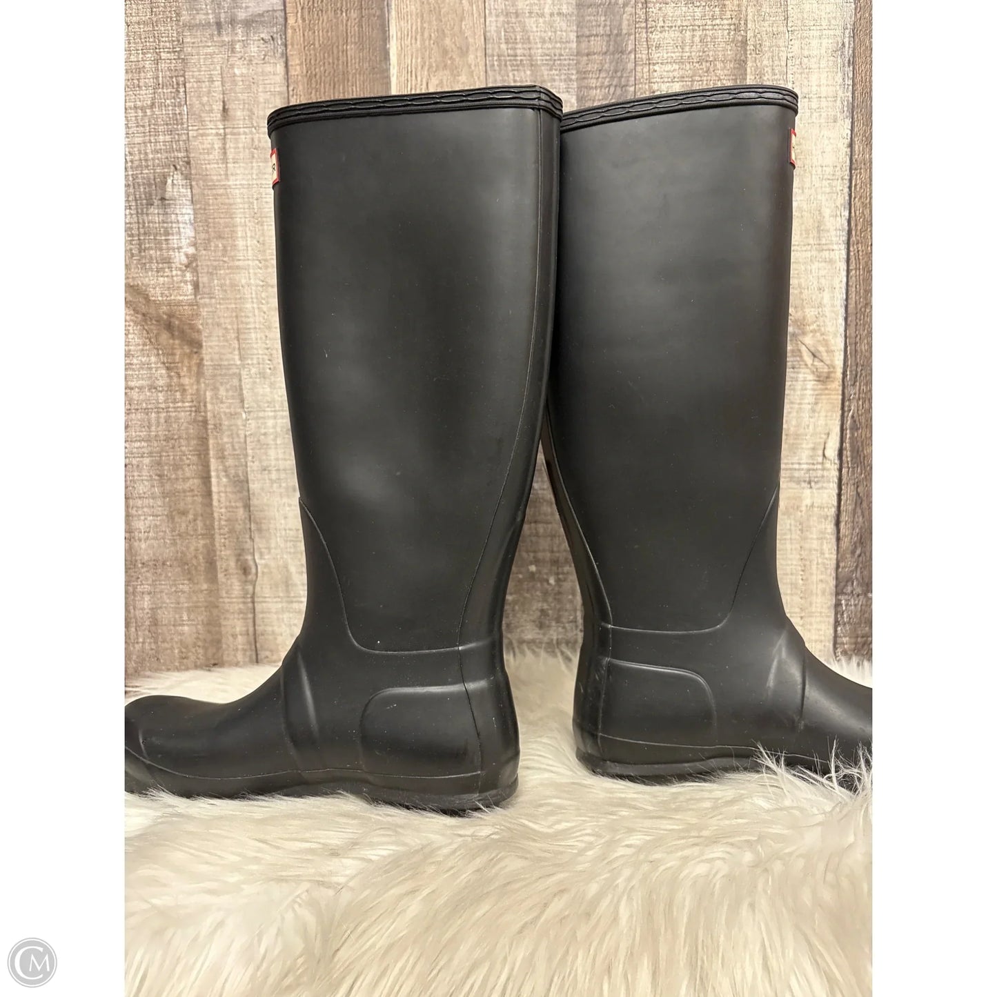 Boots Rain By Hunter In Black, Size: 7