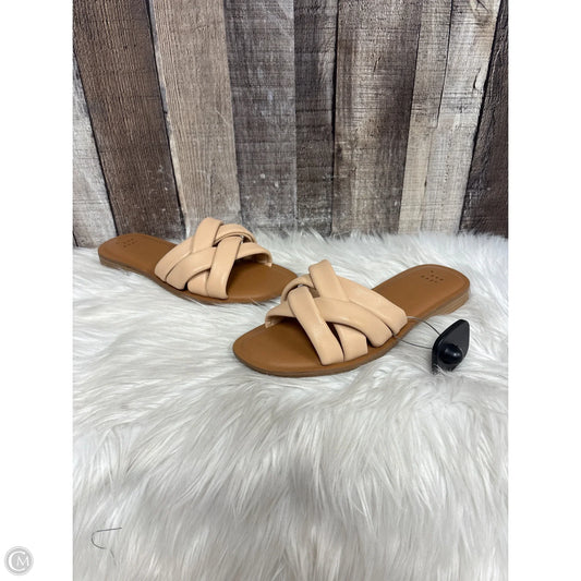 Sandals Flats By A New Day In Tan, Size: 7