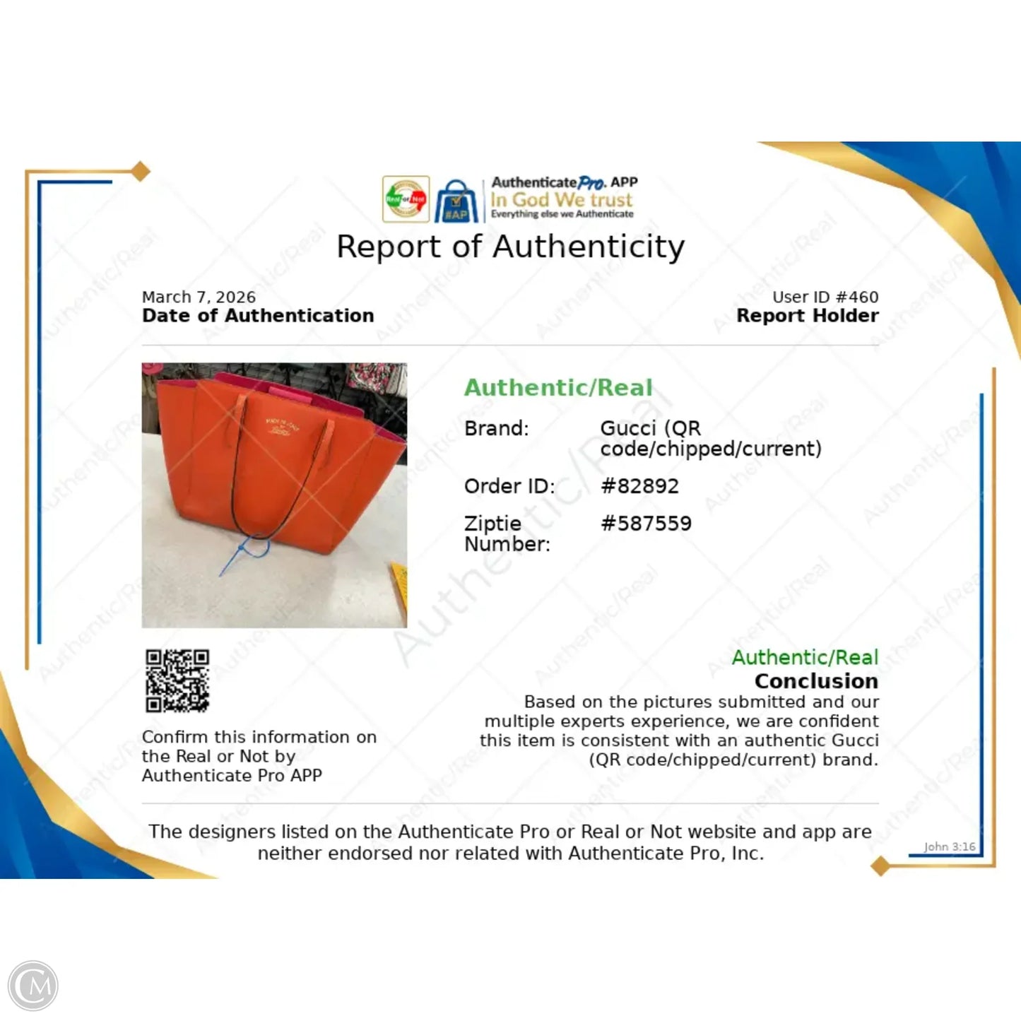 Handbag Luxury Designer By Gucci, Size: Medium