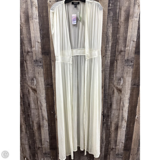 Swimwear Cover-up By Forever 21 In Cream, Size: 0x