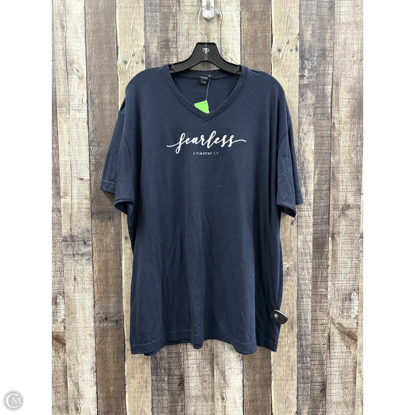 Top Short Sleeve By Cme In Navy, Size: Xl