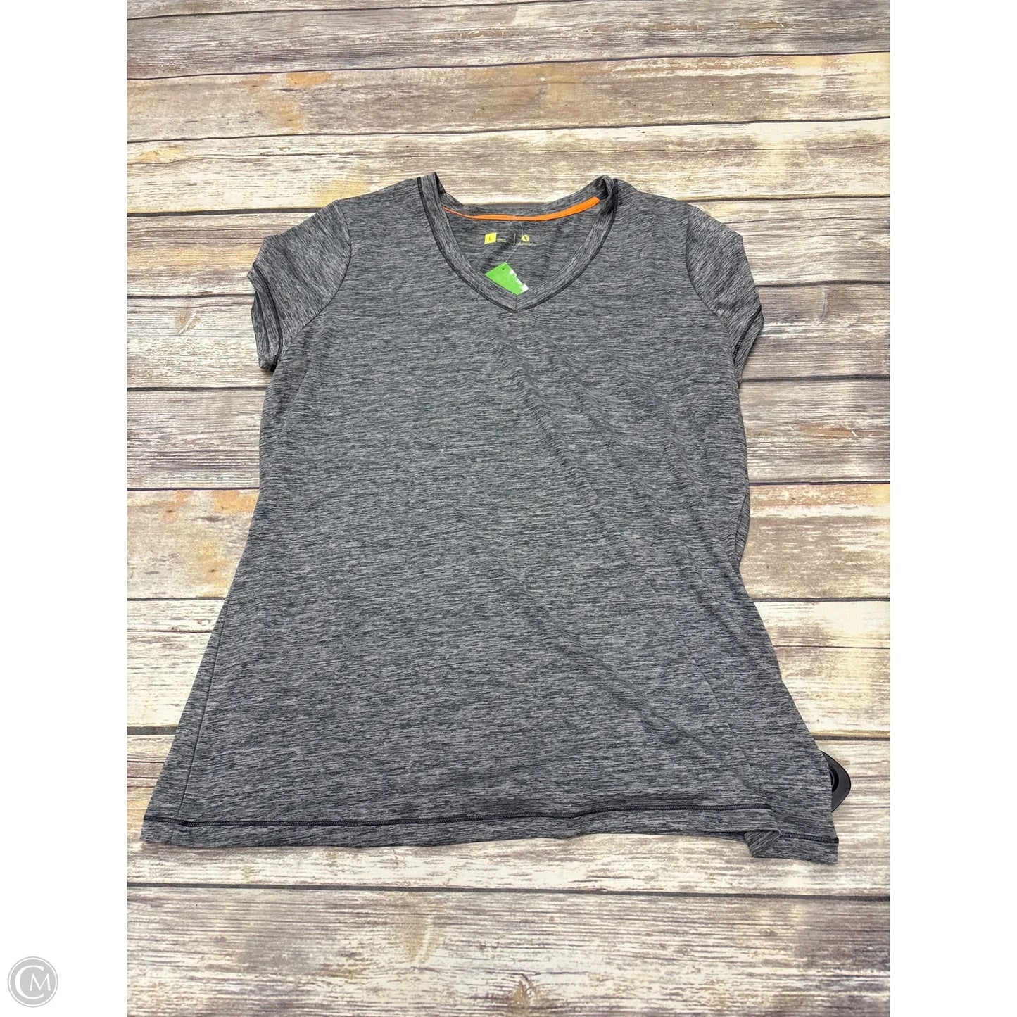 Athletic Top Short Sleeve By Xersion In Grey, Size: L