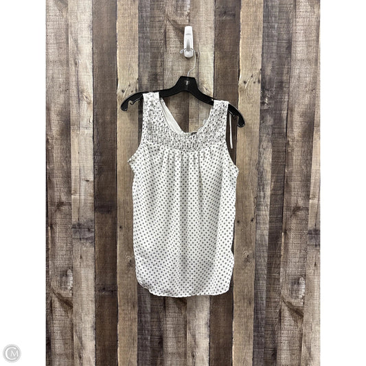 Top Sleeveless By Elle In Black & White, Size: L