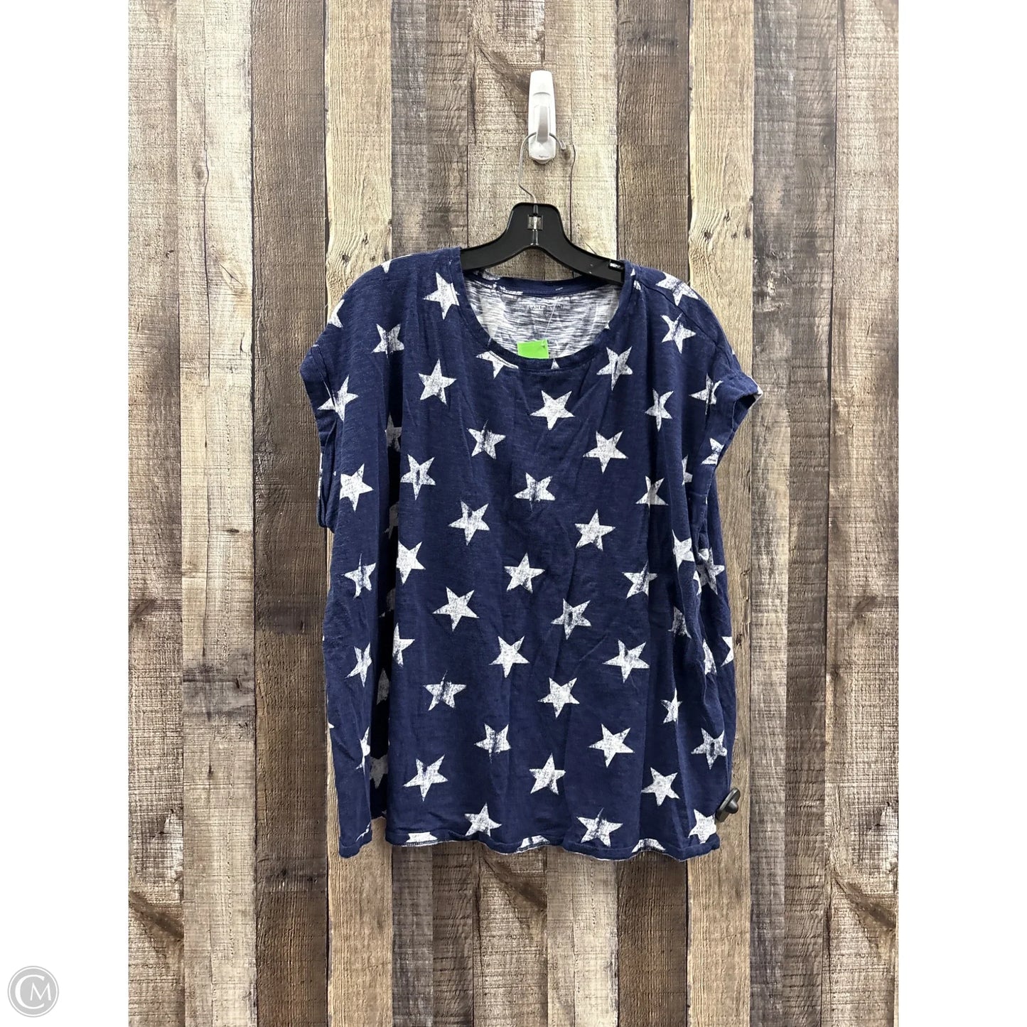 Top Short Sleeve By Lane Bryant In Blue, Size: 22