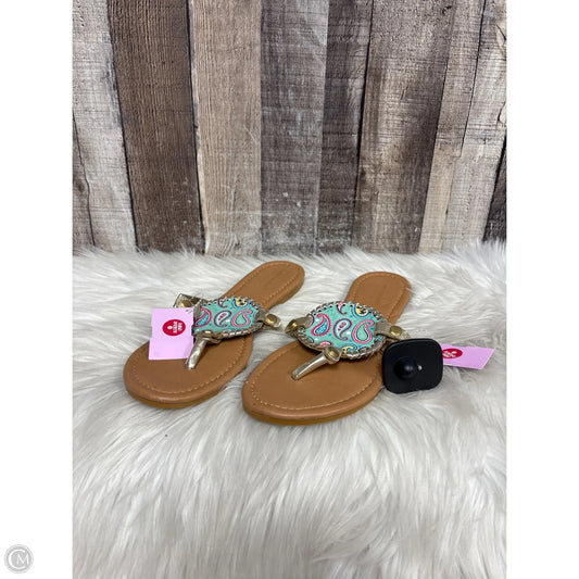 Sandals Flats By Simply Southern In Multi-colored, Size: 9