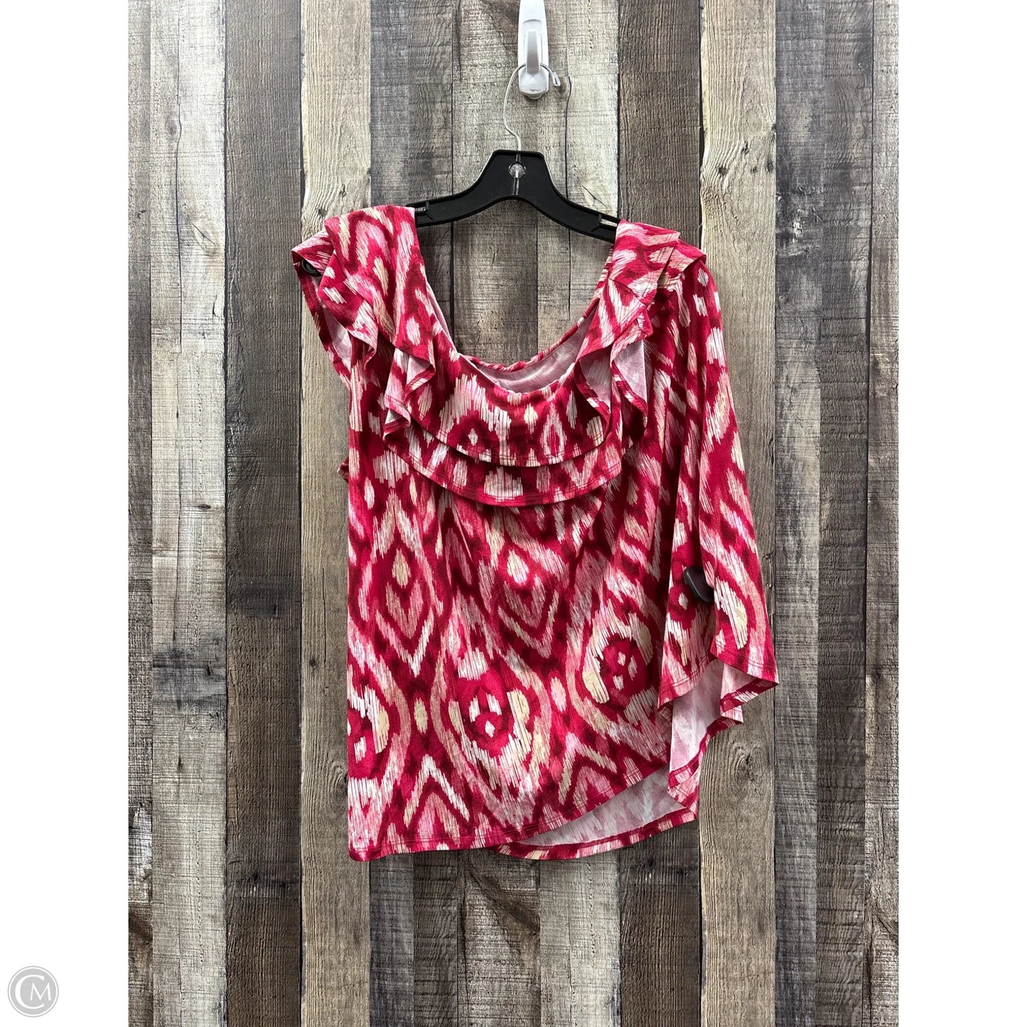 Top Sleeveless By Cato In Red, Size: Xl