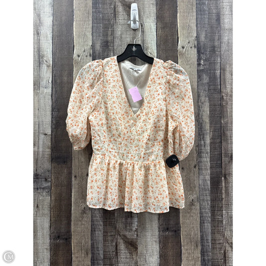 Top Short Sleeve By Cmf In Floral Print, Size: S