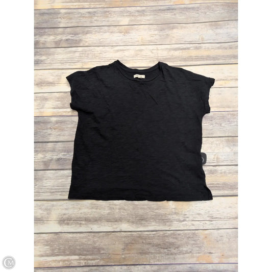 Top Short Sleeve By Madewell In Black, Size: M