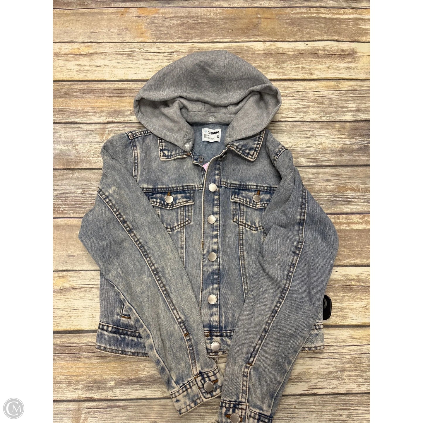Jacket Denim By Cme In Blue, Size: S