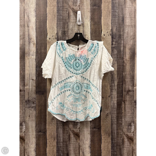 Top Short Sleeve By Cme In Multi-colored, Size: S