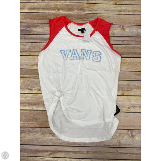 Top Sleeveless By Vans In Multi-colored, Size: L