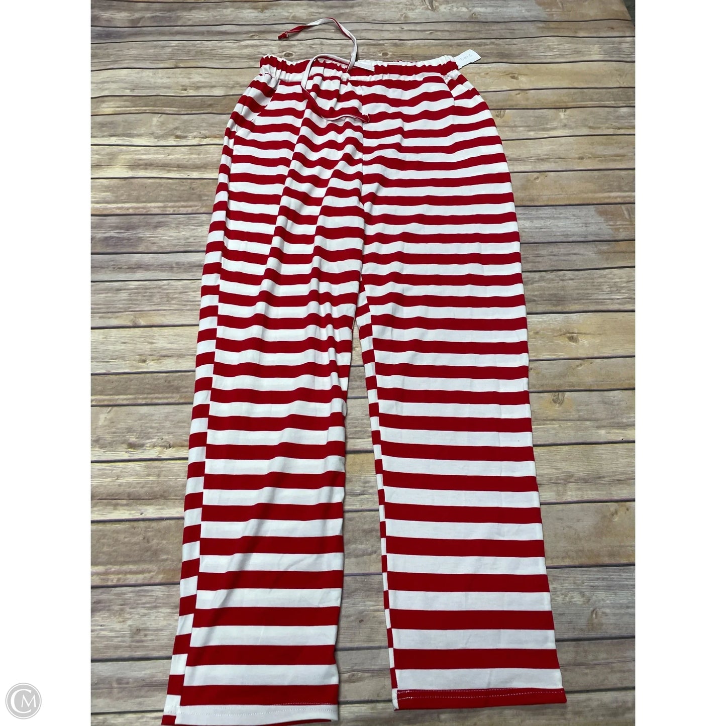 Pajama Pants By Cmf In Red & White, Size: M