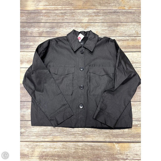 Top Long Sleeve By Oat In Black, Size: L