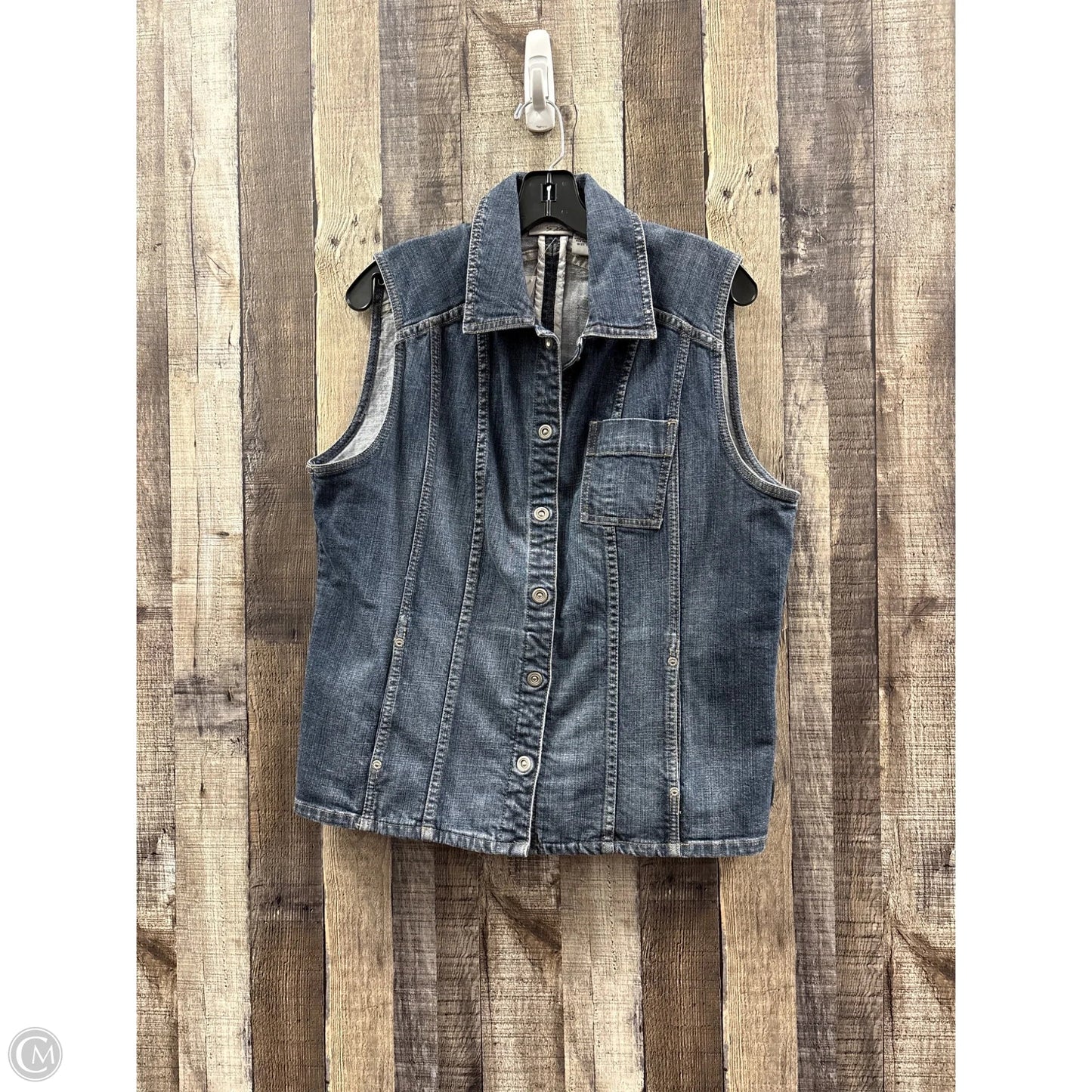 Vest Other By Chicos Private Collection In Blue, Size: L