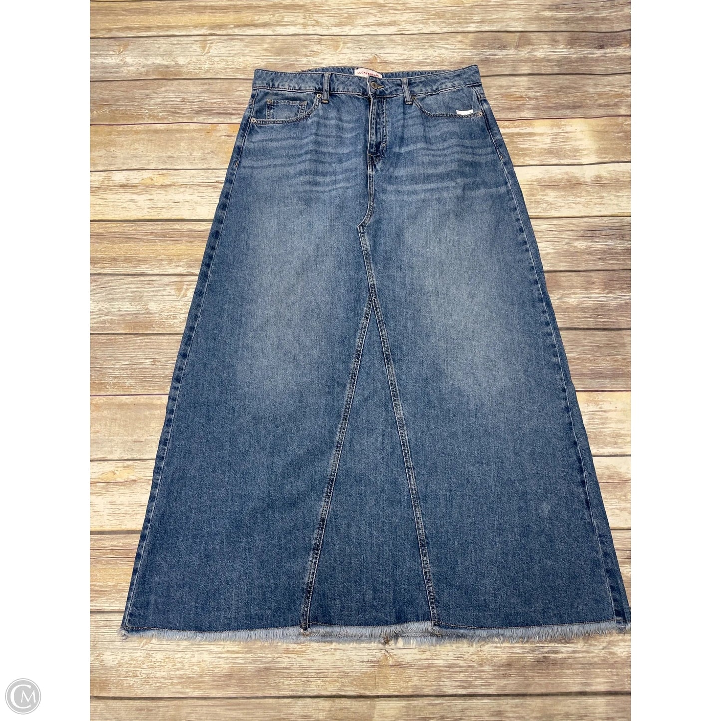 Skirt Maxi By Lucky Brand In Blue, Size: 14