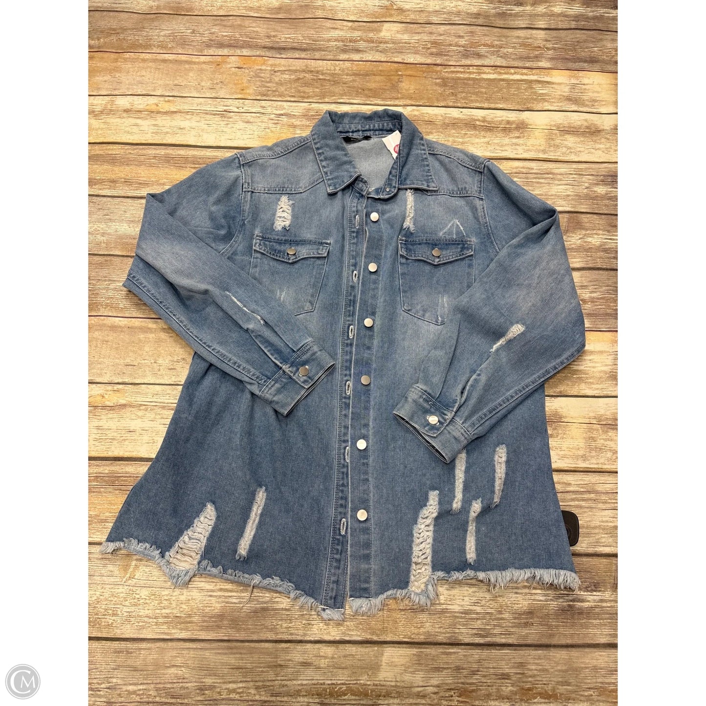 Jacket Denim By Dokotoo In Blue Denim, Size: Xl