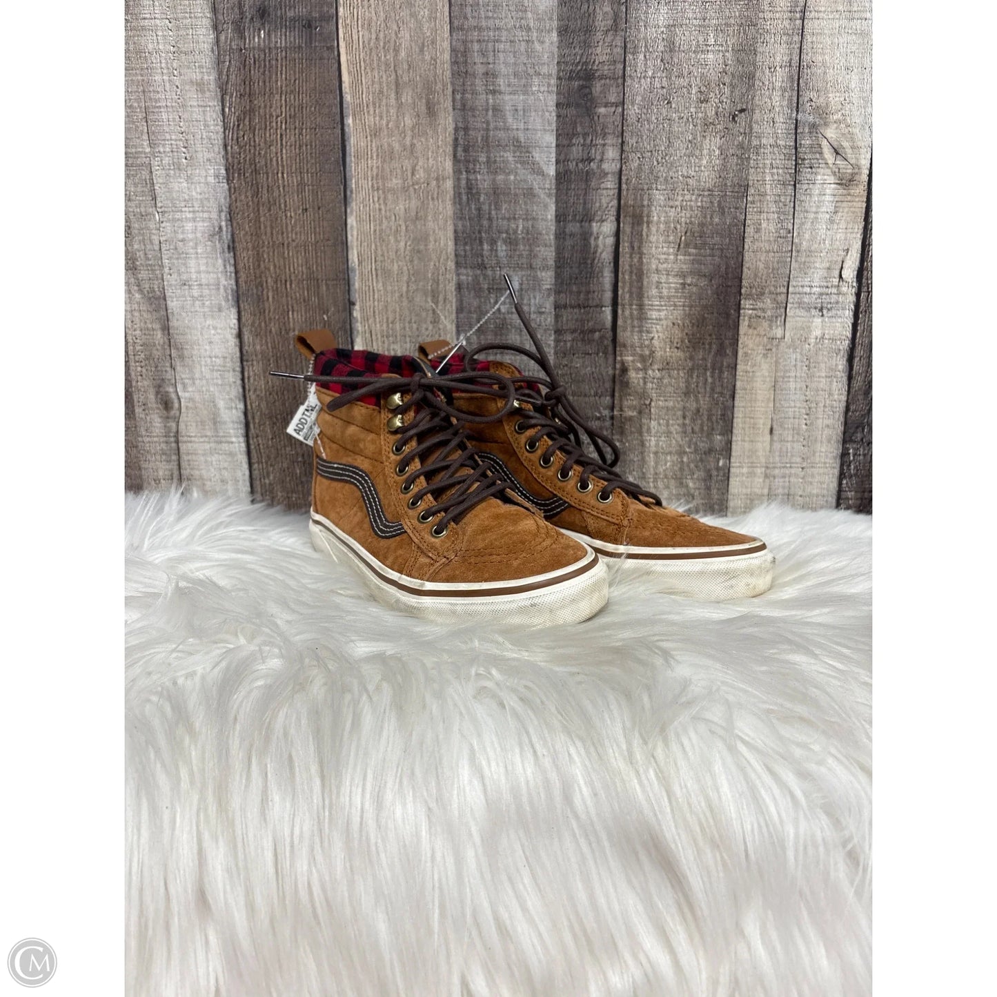 Shoes Athletic By Vans In Brown, Size: 6.5