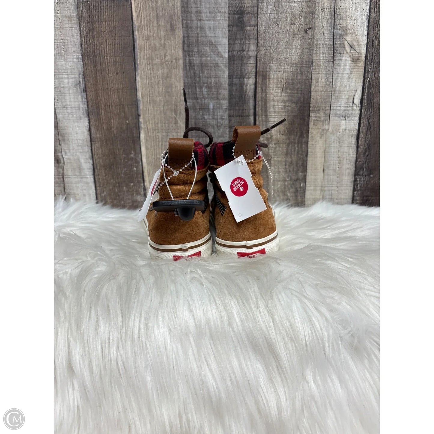 Shoes Athletic By Vans In Brown, Size: 6.5
