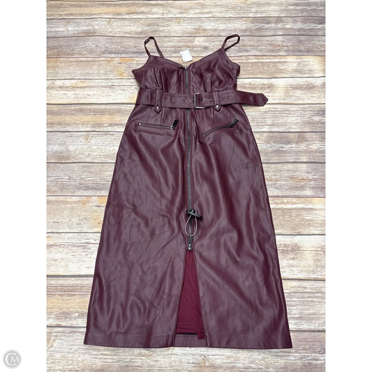 Dress Party Midi By Steve Madden In Maroon, Size: 4