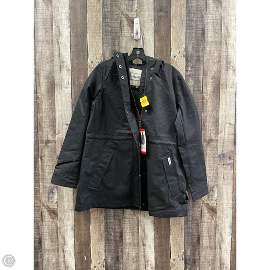 Coat Raincoat By Hunter In Black, Size: M
