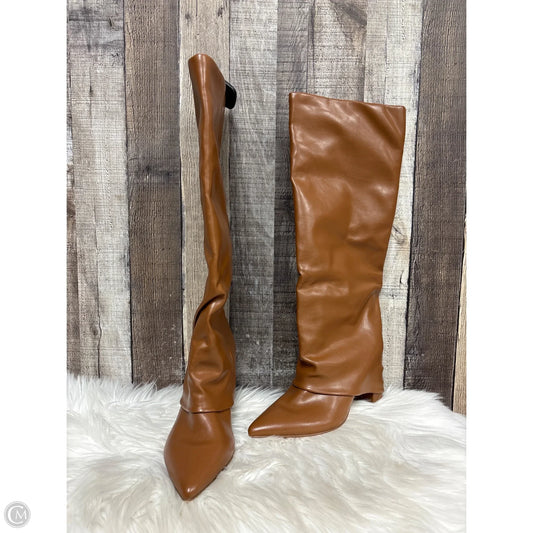 Boots Knee Heels By Marc Fisher In Brown, Size: 6.5