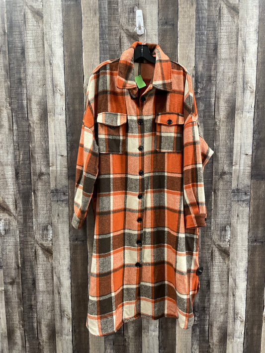 Jacket Shirt By Clothes Mentor In Plaid Pattern, Size: 2x