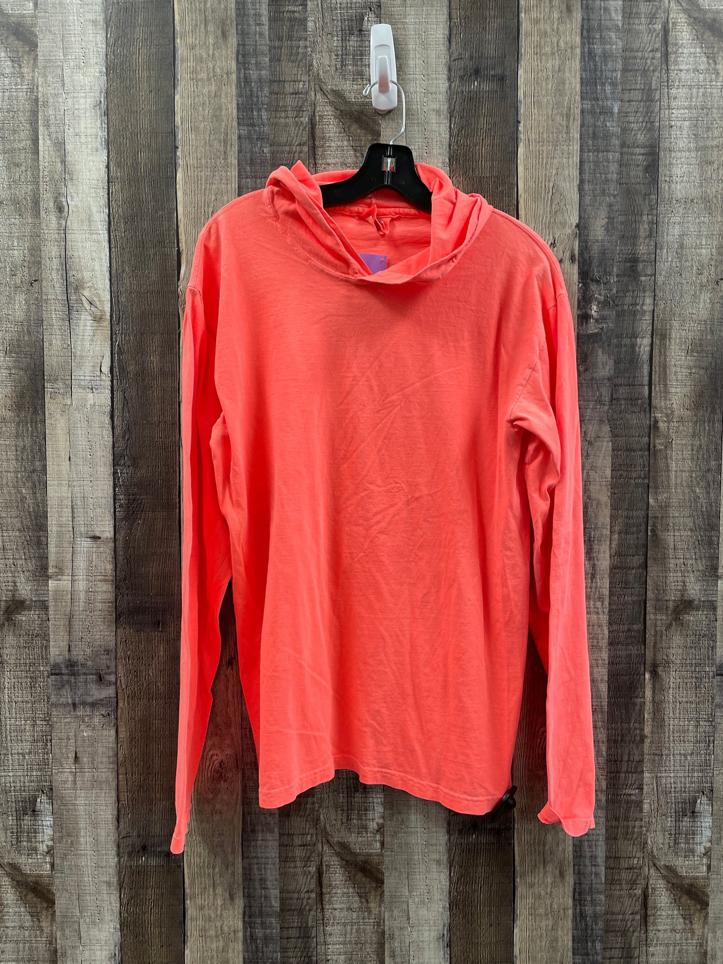 Sweatshirt Hoodie By Comfort Colors In Orange, Size: M