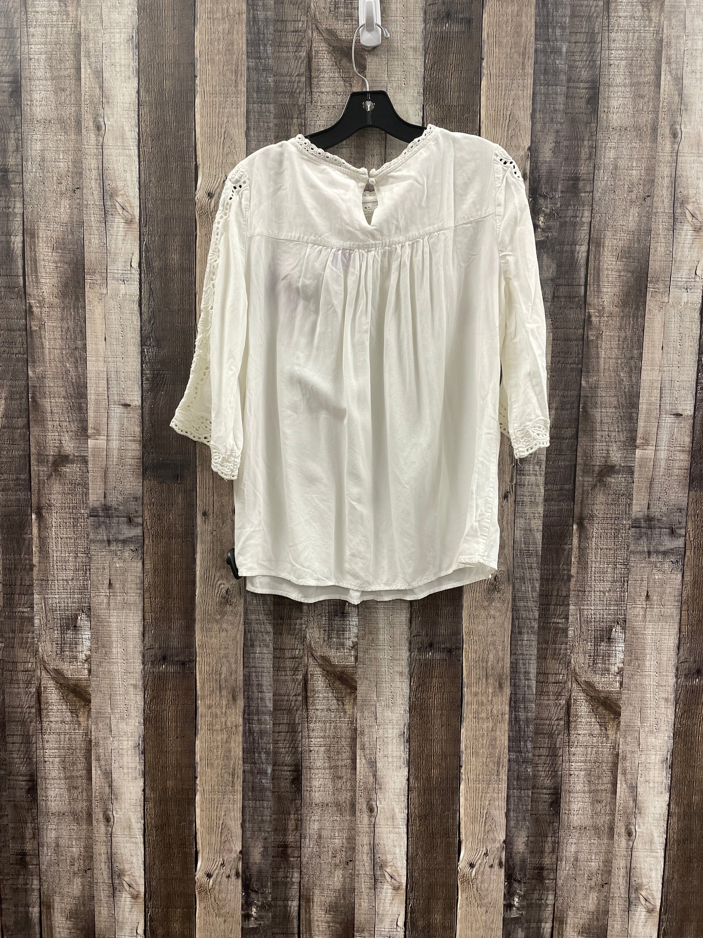 Top Long Sleeve By Chicos In Cream, Size: M