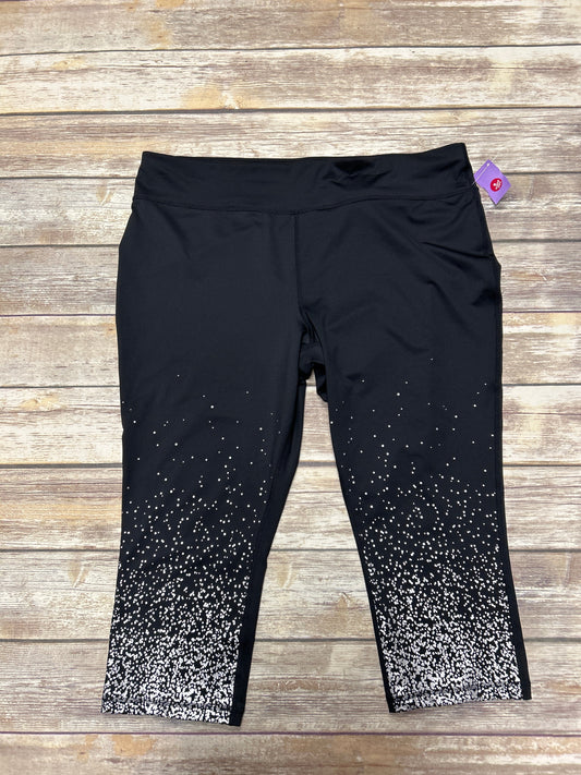 Athletic Capris By Xersion In Black, Size: 2x