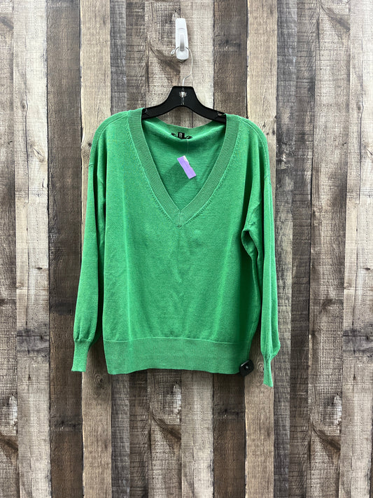 Sweater By Ann Taylor In Green, Size: M