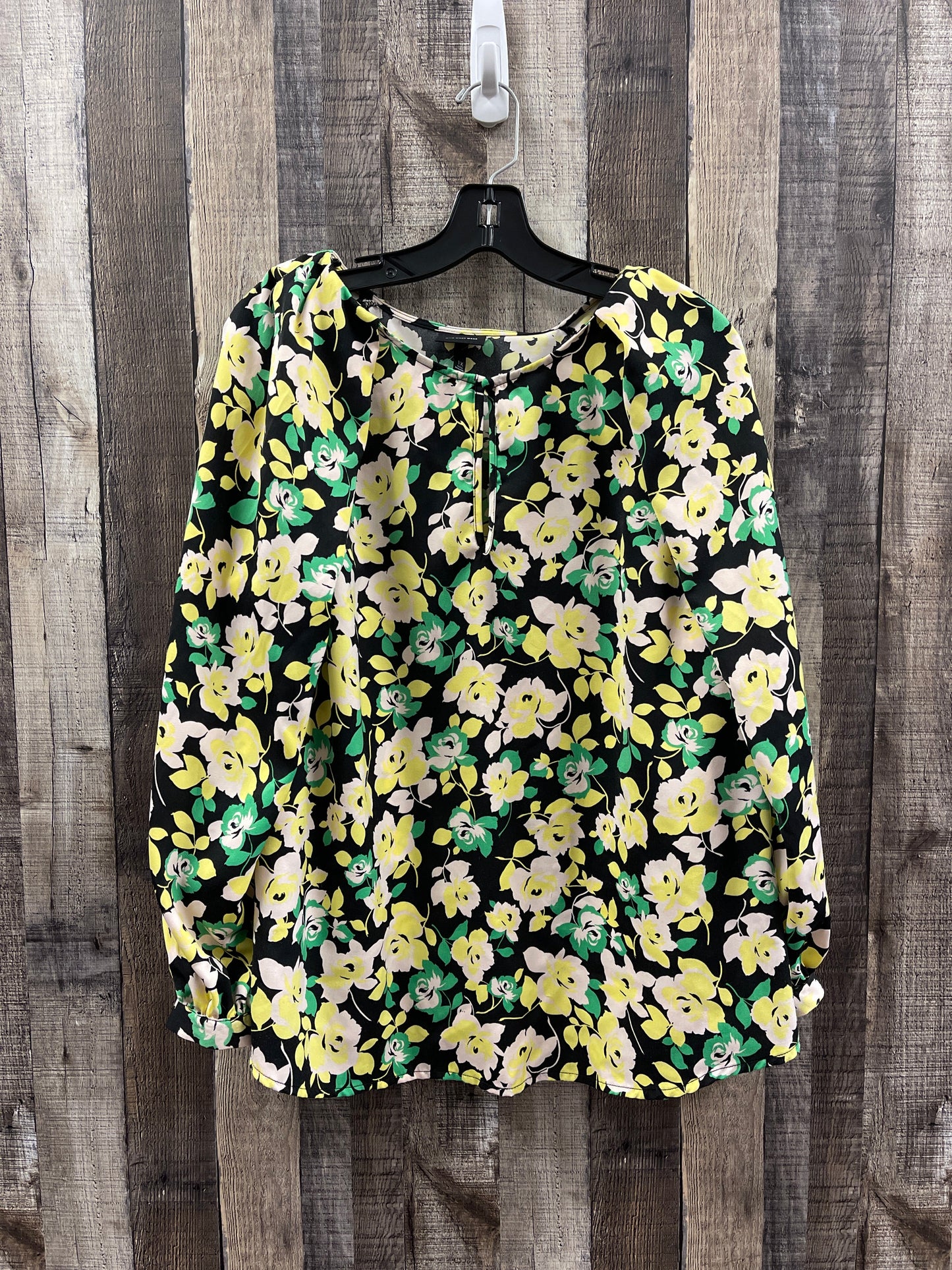 Floral Print Blouse Long Sleeve Who What Wear, Size 1x