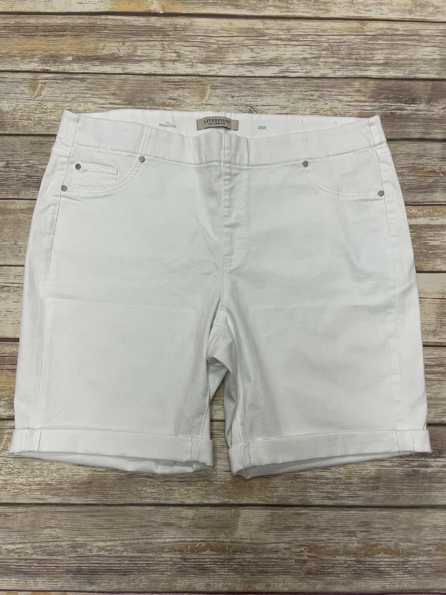 Shorts By Liverpool In White, Size: 20w