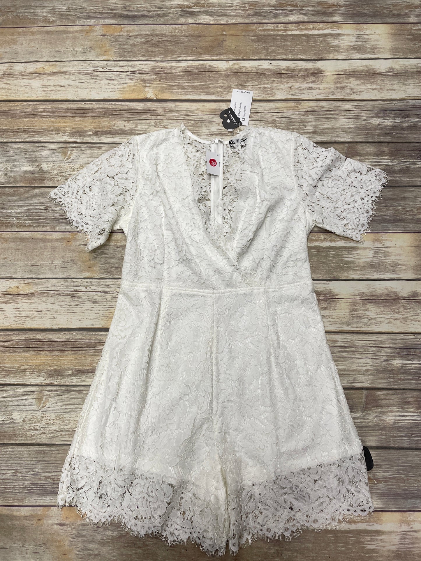 Romper By Clothes Mentor In White, Size: Xl